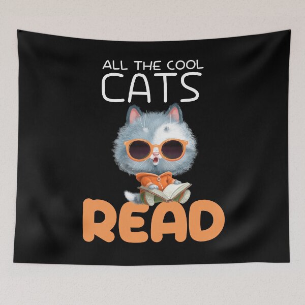Item preview, All the Cool Cats Read World Book Day Children Kids Reader designed and sold by BunBuntheDog-.