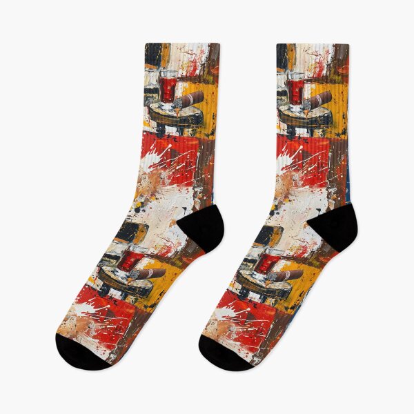 Item preview, Abstract Reverie- Brushstrokes and Smoke Dance in the Cigar Lounge Symphony designed and sold by OlfactoART Studio.