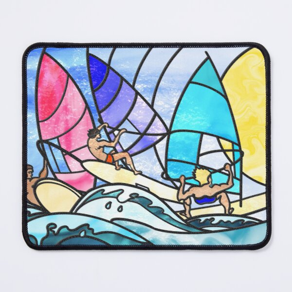 Item preview, Riding the Crest of Dawn:  Retro Wiondsurfing designed and sold by Wind-Wizard.