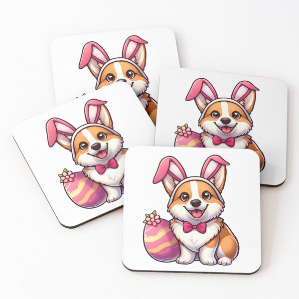 Item preview, Corgi Bunny Joy Easter designed and sold by EpicPaws.