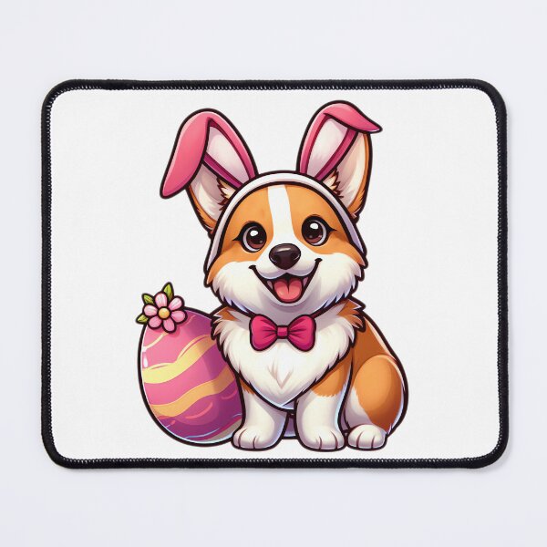 Item preview, Corgi Bunny Joy Easter designed and sold by EpicPaws.