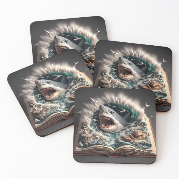Item preview, Shark in a book designed and sold by Vibranta Studio.