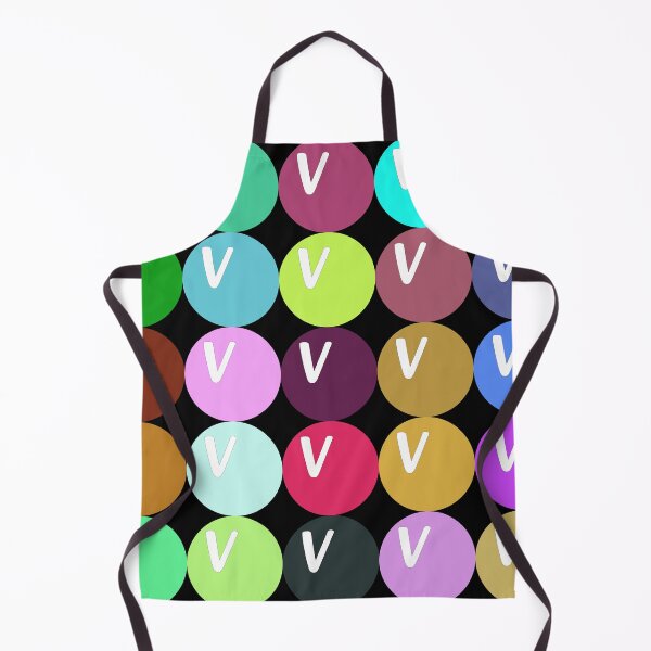 Item preview, Letter V - Abstract line art, geometric shapes,  polygon and circles lineart collection  (colored) #74 designed and sold by Henri Le Vatius.