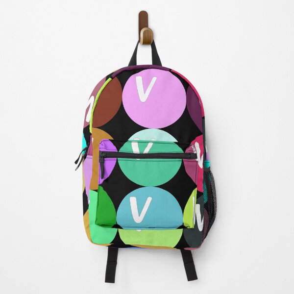 Item preview, Letter V - Abstract line art, geometric shapes, polygon and circles lineart collection (colored) #74 designed and sold by Henri Le Vatius.