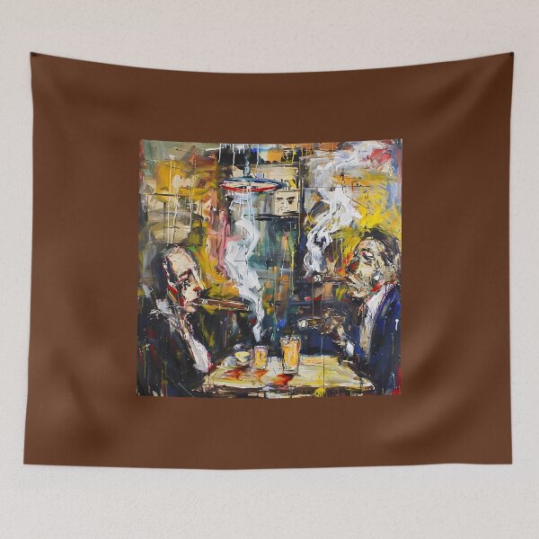 Item preview, Conversations in Smoke - Art Brut Abstract Expressionism in the Enigmatic Portrait of Cigar designed and sold by OlfactoART Studio.