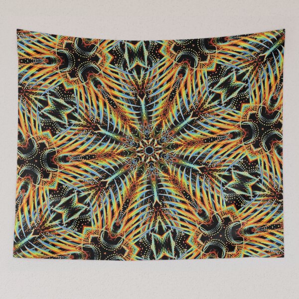 Item preview, Abstract Orange Wired Spiral Fractal Flower designed and sold by SXW Designs.
