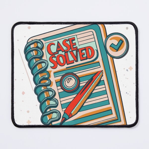 Item preview, Vintage Detective Notepad 'Case Solved' Design designed and sold by NiftyWrx.