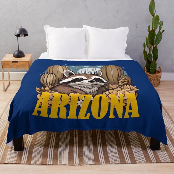 Item preview, Arizona Ring-tailed Cat Surrounded by White Cacti Blossom designed and sold by taiche.
