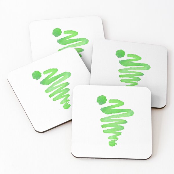 Item preview, Abstract green lines watercolor designed and sold by Serkan ileri.