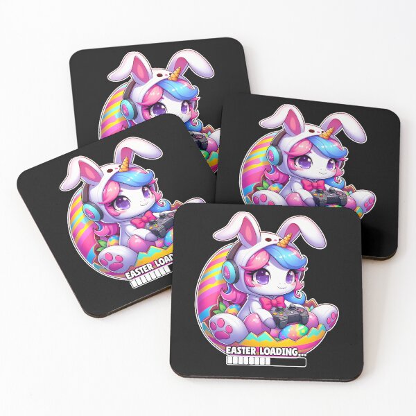 Item preview, Unicorn Girls kids Gamer Funny Video Game Bunny Easter Day designed and sold by JUSTBEELEGANT.