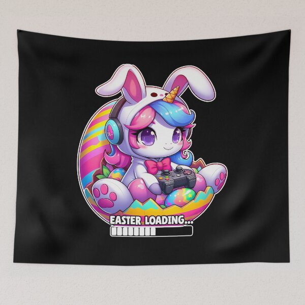 Item preview, Unicorn Girls kids Gamer Funny Video Game Bunny Easter Day designed and sold by JUSTBEELEGANT.