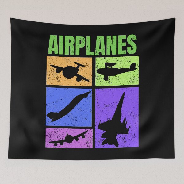 Item preview, Distressed Color Block Air Planes designed and sold by AlienOccupation.