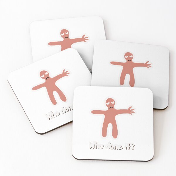 Item preview, Cartoonish Crime Scene Chalk Outline with 'Who done it?' Quote designed and sold by NiftyWrx.