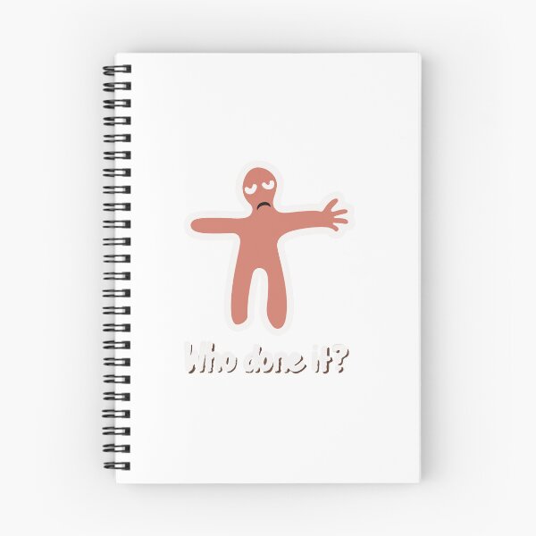 Item preview, Cartoonish Crime Scene Chalk Outline with 'Who done it?' Quote designed and sold by NiftyWrx.