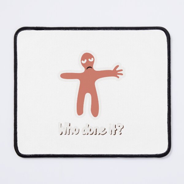 Item preview, Cartoonish Crime Scene Chalk Outline with 'Who done it?' Quote designed and sold by NiftyWrx.