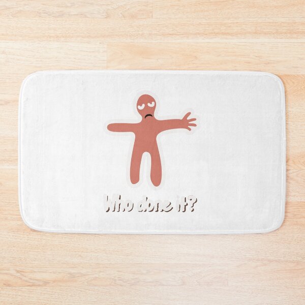 Item preview, Cartoonish Crime Scene Chalk Outline with 'Who done it?' Quote designed and sold by NiftyWrx.