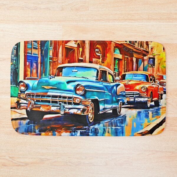 Item preview, Classic Cars Urban Scene designed and sold by Health And Fitness Posts e-Store.