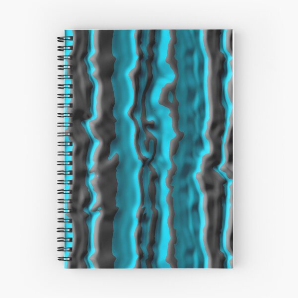 Item preview, Wavy Black on Blue Vertical Stripe Pattern designed and sold by TheRulerofEarth.