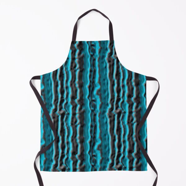 Item preview, Wavy Black on Blue Vertical Stripe Pattern designed and sold by TheRulerofEarth.
