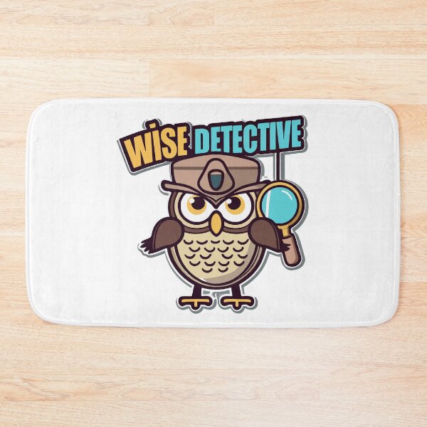 Item preview, Wise Detective Owl with Magnifying Glass Illustration designed and sold by NiftyWrx.