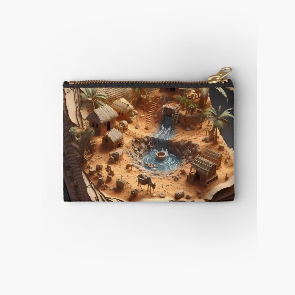 Artikelvorschau, Diorama „Afrikanisches Dorf“. entworfen und verkauft von Vibranta Studio.