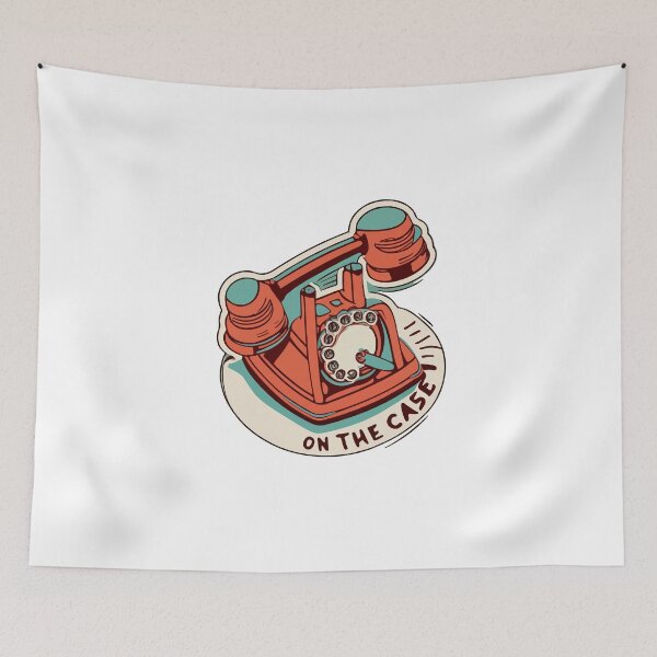 Item preview, Retro Detective Phone - On the Case Design designed and sold by NiftyWrx.