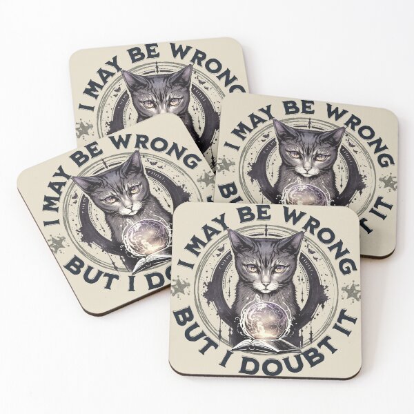 Item preview, Confident Cat: I May Be Wrong, but Doubt It designed and sold by DesignByJeff.