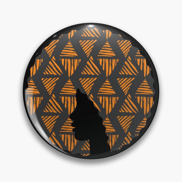 Item preview, Afro Hair Woman with African Pattern, Black History  designed and sold by Logiamerch.