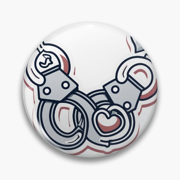 Item preview, Sleuth Love - Handcuffs and Heart Design designed and sold by NiftyWrx.