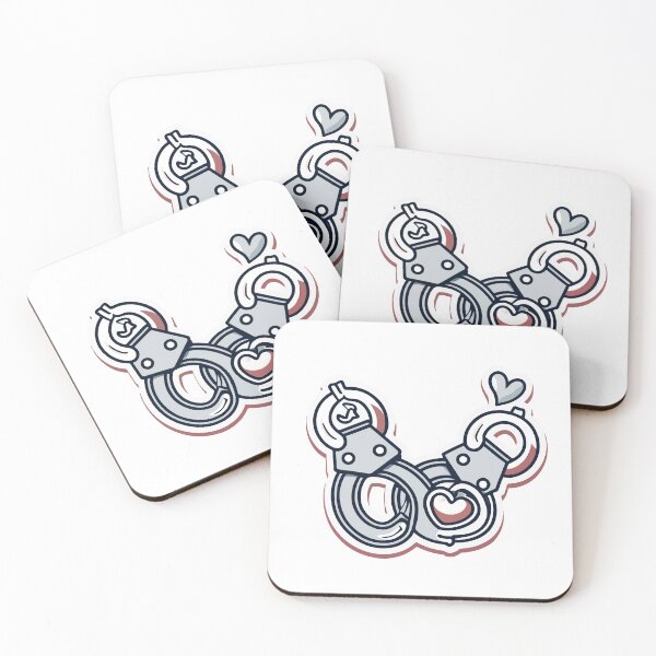 Item preview, Sleuth Love - Handcuffs and Heart Design designed and sold by NiftyWrx.