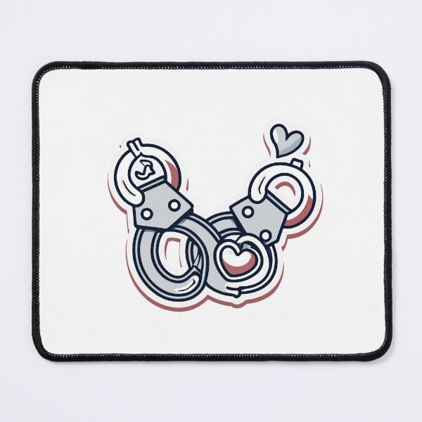 Item preview, Sleuth Love - Handcuffs and Heart Design designed and sold by NiftyWrx.