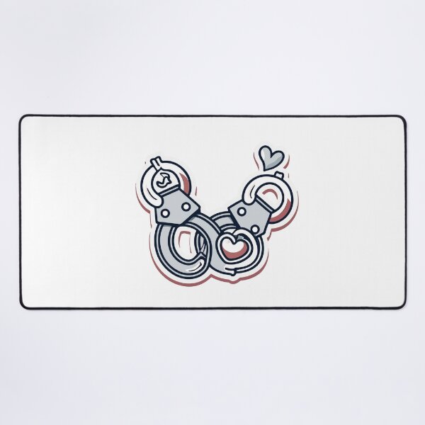 Item preview, Sleuth Love - Handcuffs and Heart Design designed and sold by NiftyWrx.