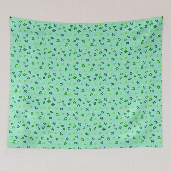 Item preview, Leaves seamless pattern on Green textured background designed and sold by Fantacaroo Designs.