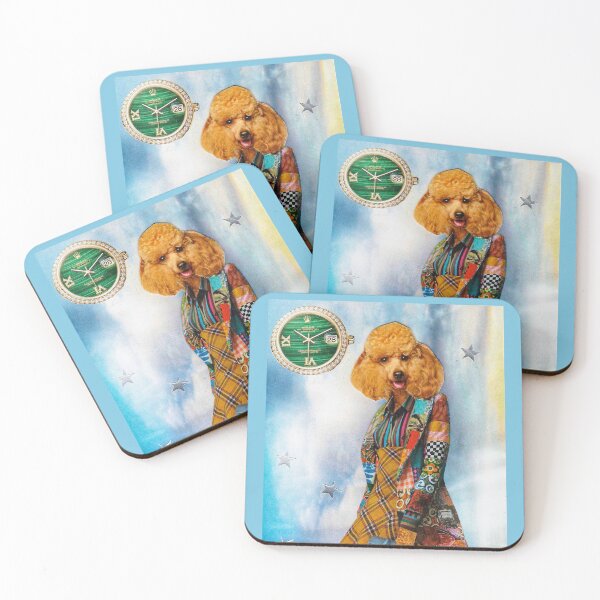Item preview, Apricot Poodle Dog - 'No Time To Be Dull' designed and sold by Nikki Fortuin Arts & Crafts.