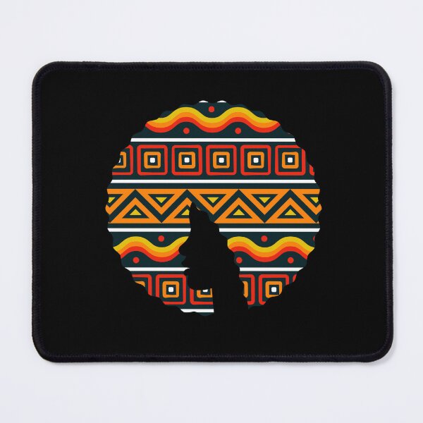 Item preview, Afro Hair Woman with African Pattern, Black History  designed and sold by Logiamerch.