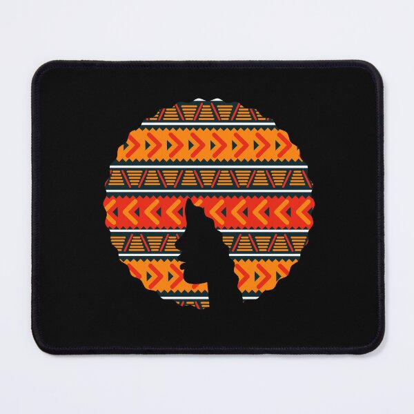 Item preview, Afro Hair Woman with African Pattern, Black History  designed and sold by Logiamerch.