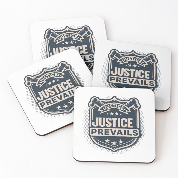 Item preview, Justice Prevails Emblem Badge designed and sold by NiftyWrx.