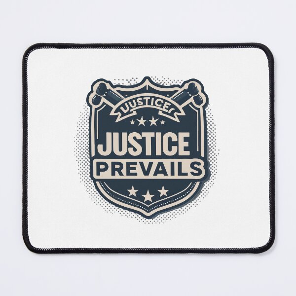 Item preview, Justice Prevails Emblem Badge designed and sold by NiftyWrx.