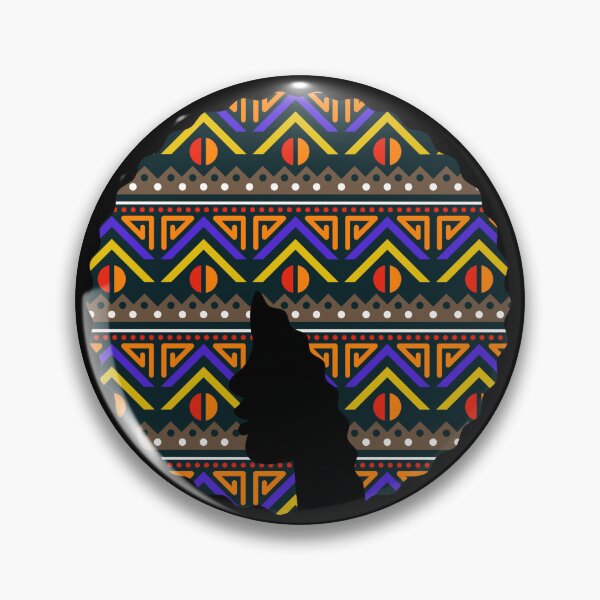 Item preview, Afro Hair Woman with African Pattern, Black History  designed and sold by Logiamerch.
