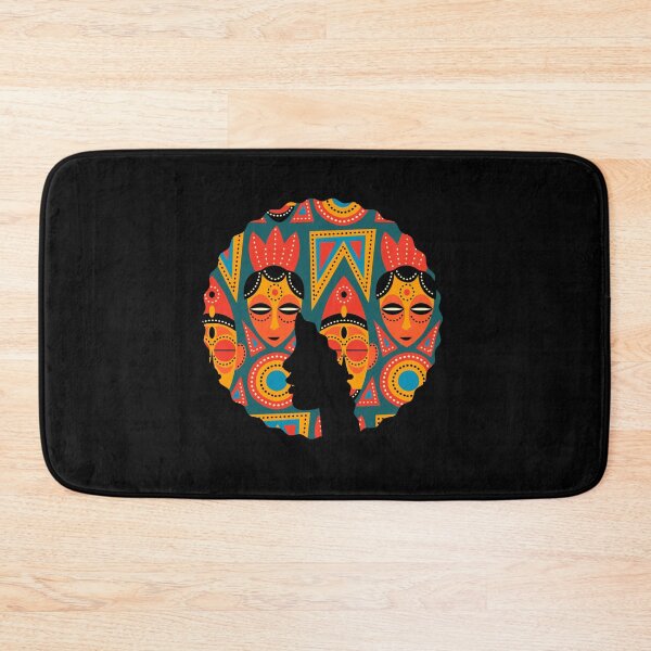 Item preview, Afro Hair Woman with African Pattern, Black History  designed and sold by Logiamerch.
