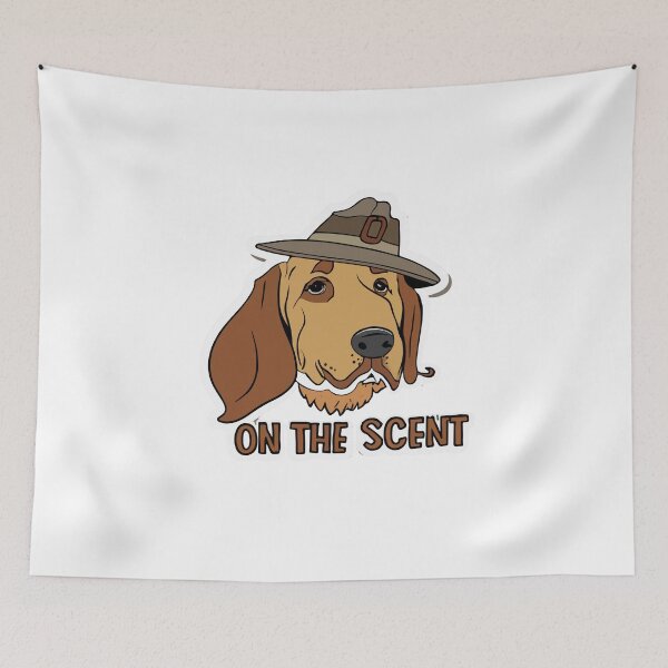 Item preview, Detective Bloodhound On the Scent Cartoon designed and sold by NiftyWrx.
