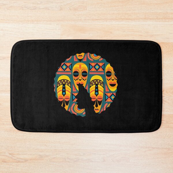 Item preview, Afro Hair Woman with African Pattern, Black History  designed and sold by Logiamerch.
