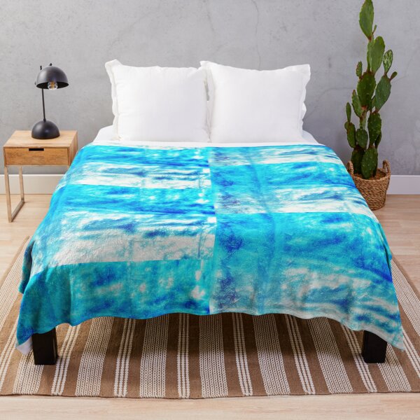Item preview, Vibrant futuristic waves in cyan, white, and blue designed and sold by bartekg3.