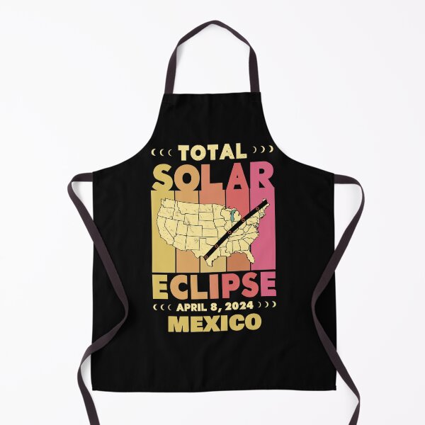 Item preview, Mexico Total Solar Eclipse with MAP - in Sun Hues 2024 April 8 designed and sold by EmeraldeaArt.