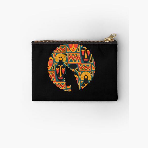 Item preview, Afro Hair Woman with African Pattern, Black History  designed and sold by Logiamerch.