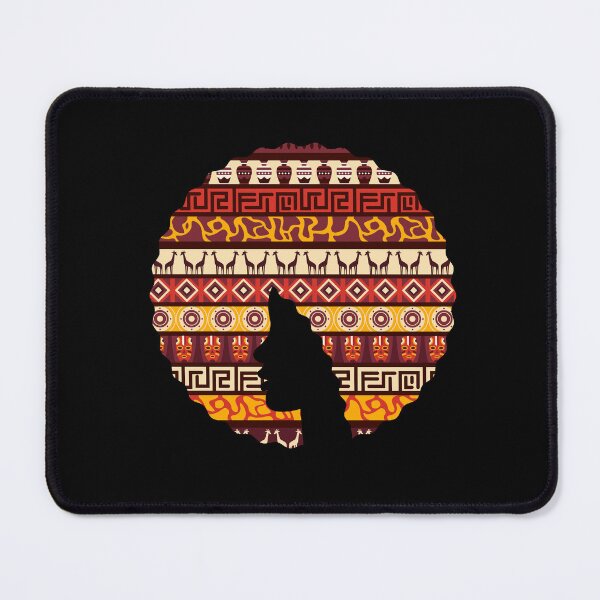 Item preview, Afro Hair Woman with African Pattern, Black History  designed and sold by Logiamerch.