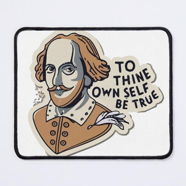 Item preview, Shakespeare Sketch & Inspirational Quote Vintage Sticker designed and sold by NiftyWrx.