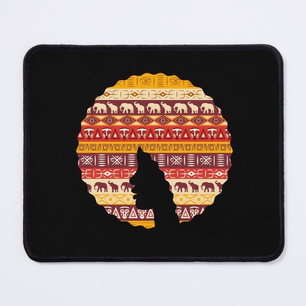 Item preview, Afro Hair Woman with African Pattern, Black History  designed and sold by Logiamerch.