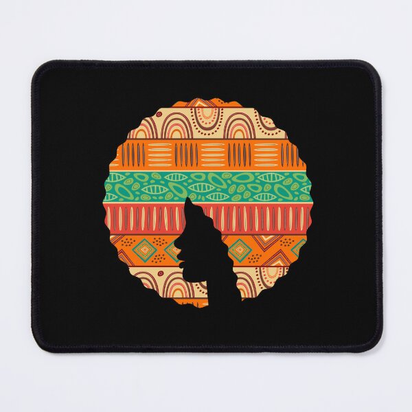 Item preview, Afro Hair Woman with African Pattern, Black History  designed and sold by Logiamerch.