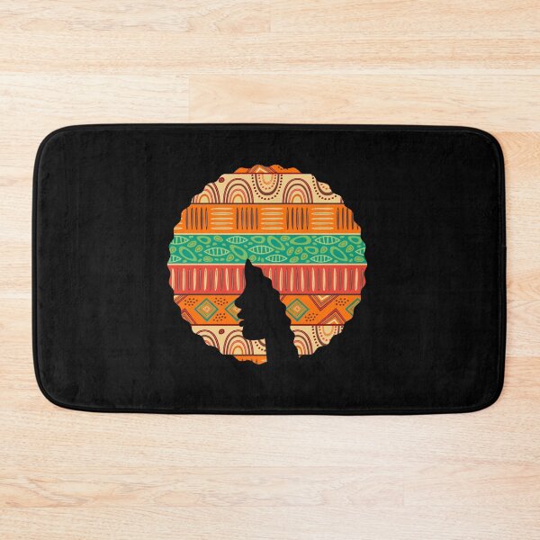Item preview, Afro Hair Woman with African Pattern, Black History  designed and sold by Logiamerch.